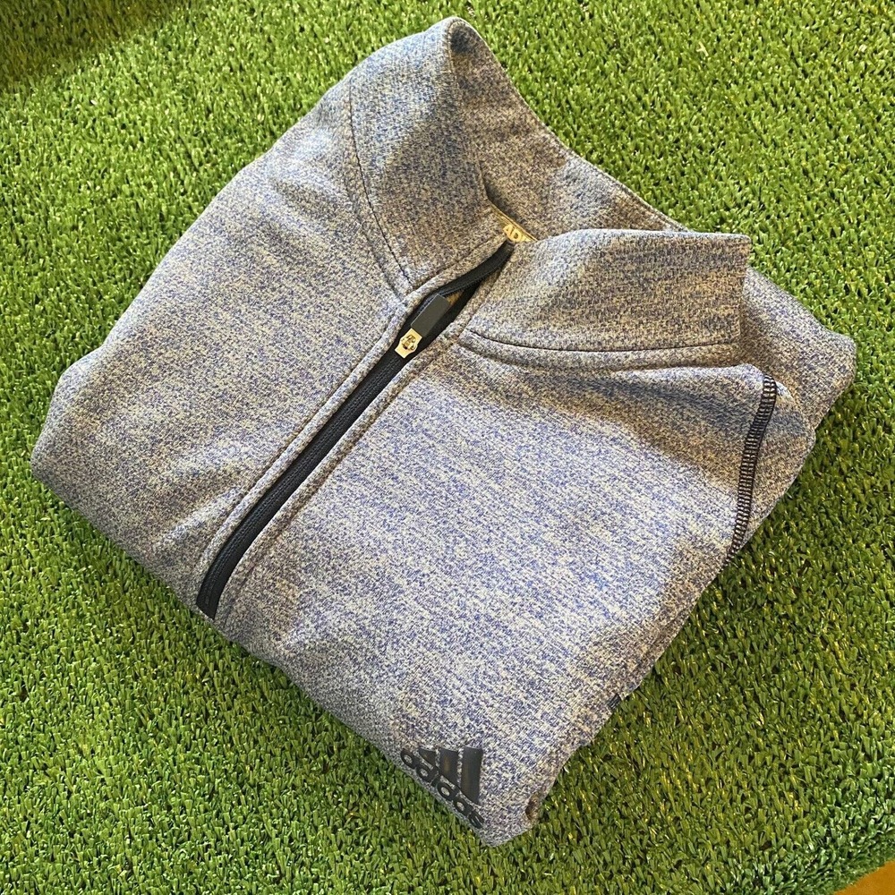 Adidas Men's Performance 1/4 Zip Blue Size XL